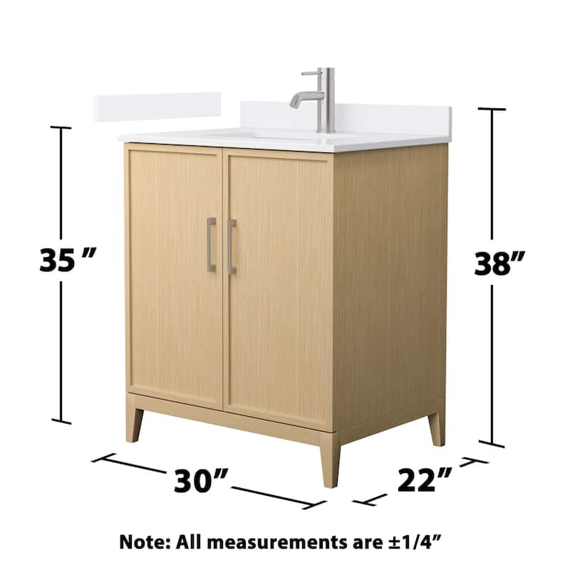 Wyndham Collection WCH717130S-QTZ-UNSMXX Elan 30" Free Standing Single