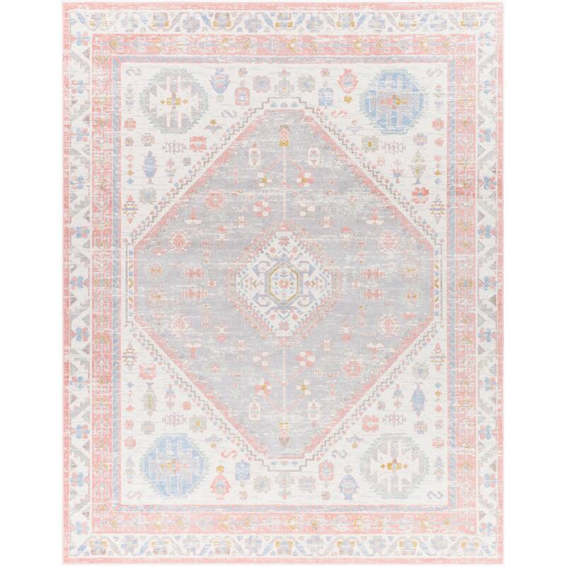 Livabliss Traditional Lavadora Medallion Washable Area Rug