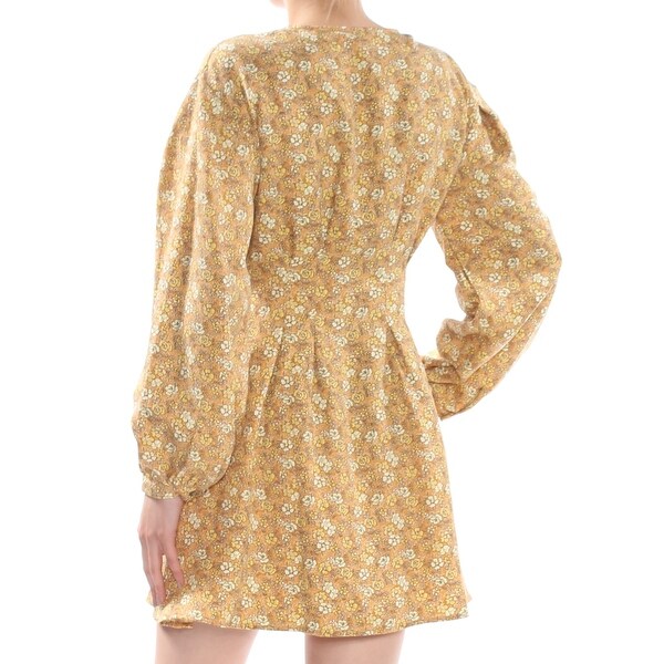 free people long sleeve floral dress