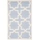 preview thumbnail 24 of 183, SAFAVIEH Handmade Cambridge Trudie Geometric Wool Rug 2' x 3' - Light Blue/Ivory - Rectangle