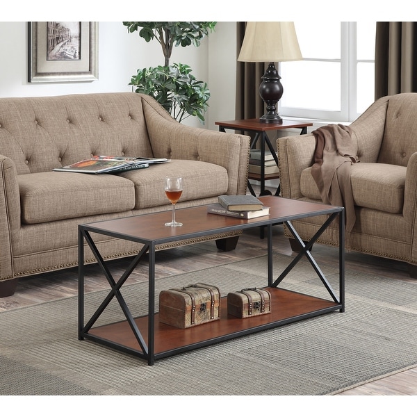 Convenience Concepts Tucson Coffee Table with Shelf
