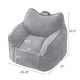 preview thumbnail 63 of 88, Children's Bean Bag Chair,Corduroy Bean Bag Sofa with Armrests