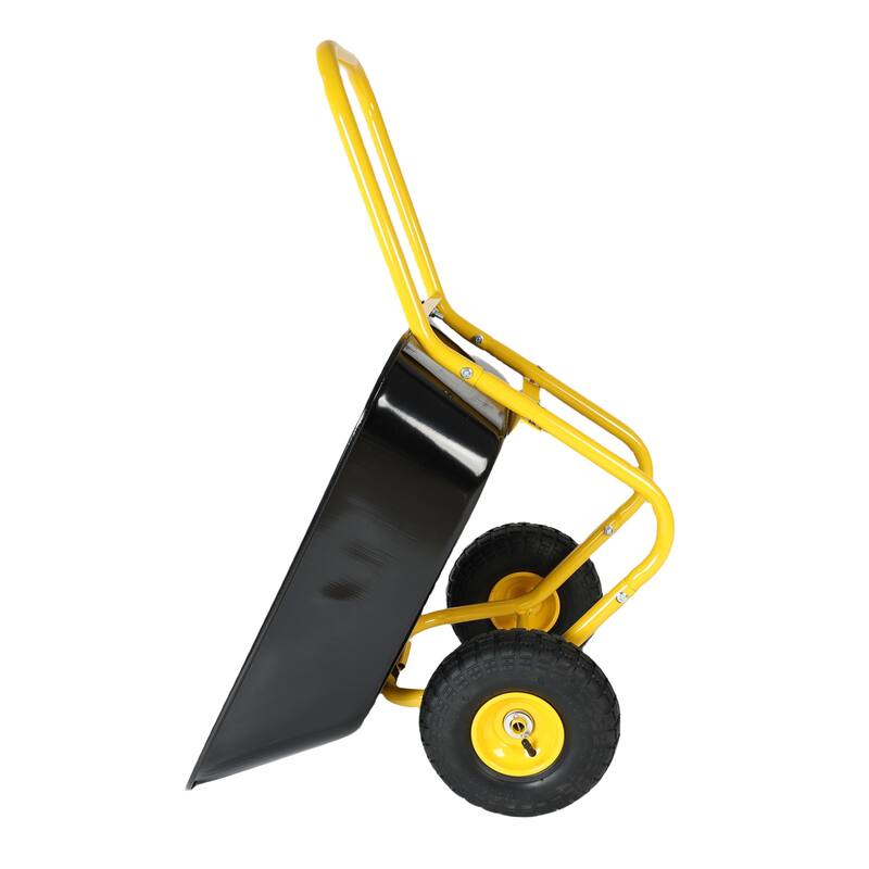 35L Large Capacity Two-Wheeled Trolley Cart for Gardening, Warehouse Handling, and Outdoor Activities, Non-Leak Design