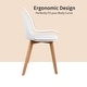 preview thumbnail 51 of 136, Modern Plastic and Wood Dining Chairs (Set of 2)