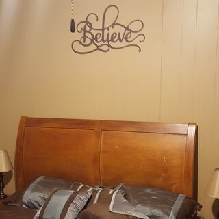 Shop Metal Cutout Believe Decorative Wall Sign 3d Word Art Lavish