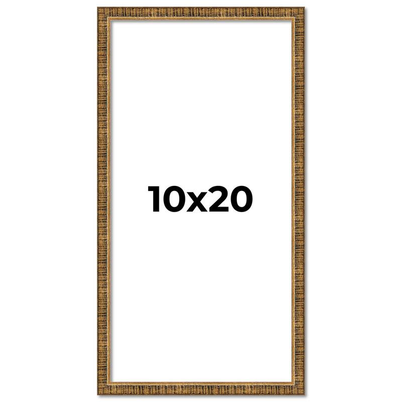 10x20 Frame Gold Kingsley Distressed Solid Wood Picture Frame Width