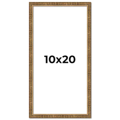 10x20 Frame Gold Kingsley Distressed Solid Wood Picture Frame Width