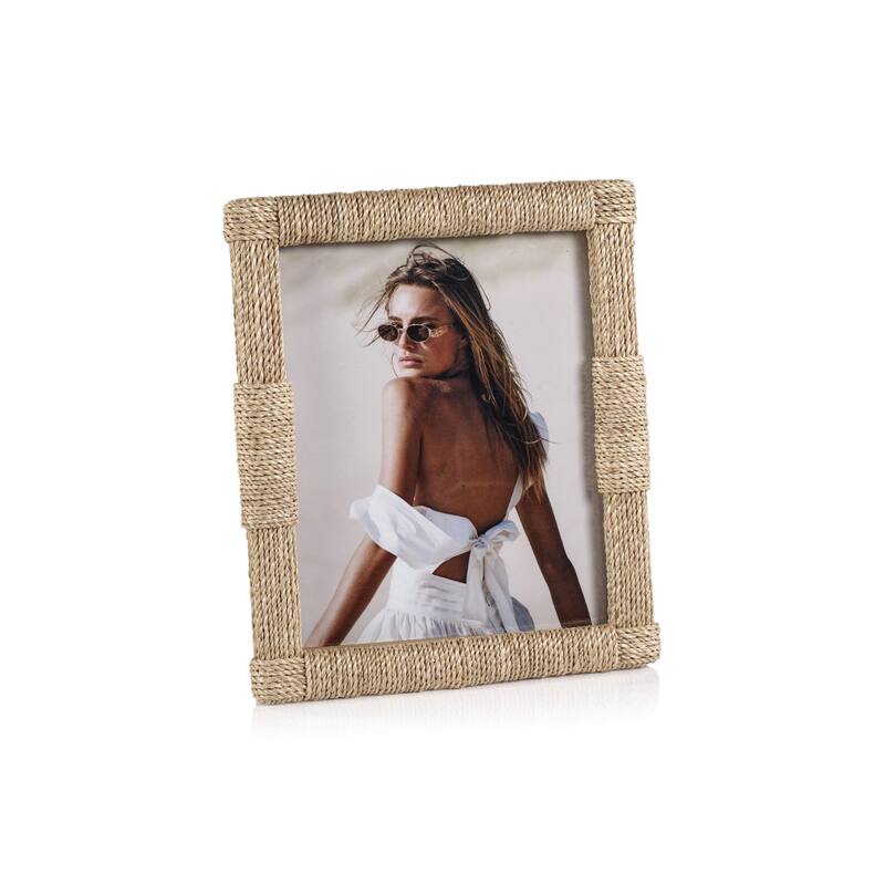 Faenza Abaca Rope Photo Frame - 8" x 10"