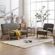 Aston Modern Solid wood Accent Chair - Two-person position - Green