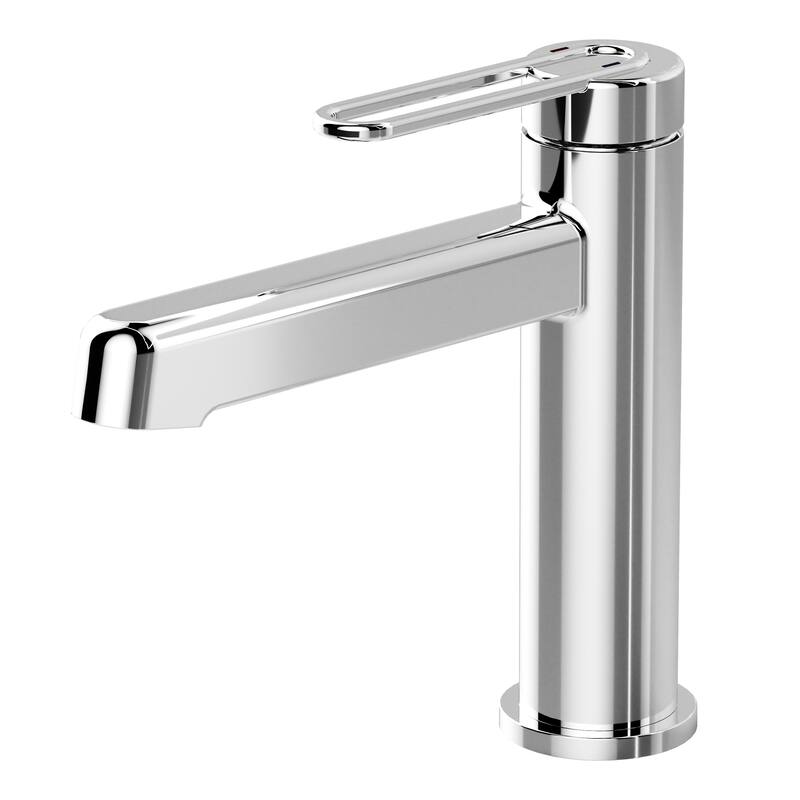 Modland Single Hole Bathroom Faucet, NSF/CUPC Certified 200K Leak-Proof, Matte Black / Chrome