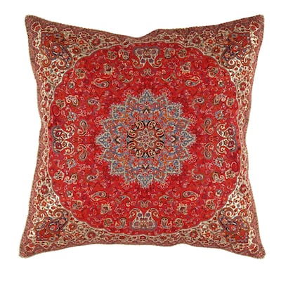 Pasargad Persian Silk Termeh Floral Design 16'' - 1' x 1'
