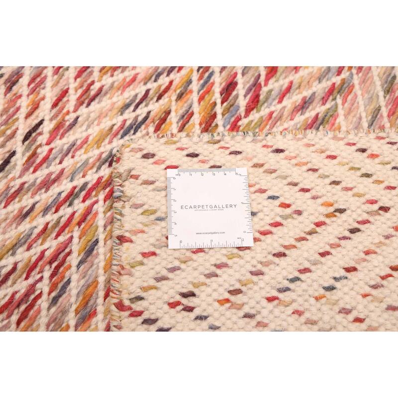 ECARPETGALLERY Braid weave Sienna Red Wool Rug - 5'4 x 7'4