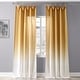 preview thumbnail 2 of 62, Exclusive Fabrics Ombre Faux Linen Light Filtering Curtains (1 Panel) - Lightweight Elegance, Natural Light Enhancement