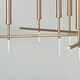 preview thumbnail 3 of 2, Elora 20-light Matte Brass Hanging Chandelier