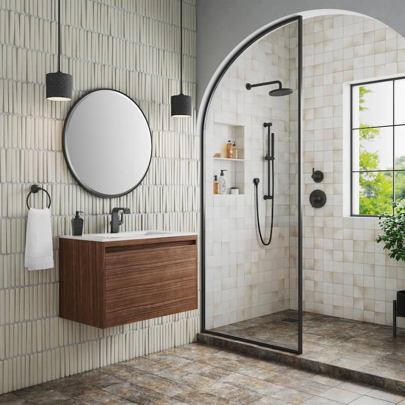 James Martin Vanities 805-V31.5-MB-GW Mantova 32" Single Basin Poplar