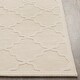 preview thumbnail 9 of 56, Hand-Woven Amy Tone-on-Tone Lattice Wool Rug - 3' x 5'