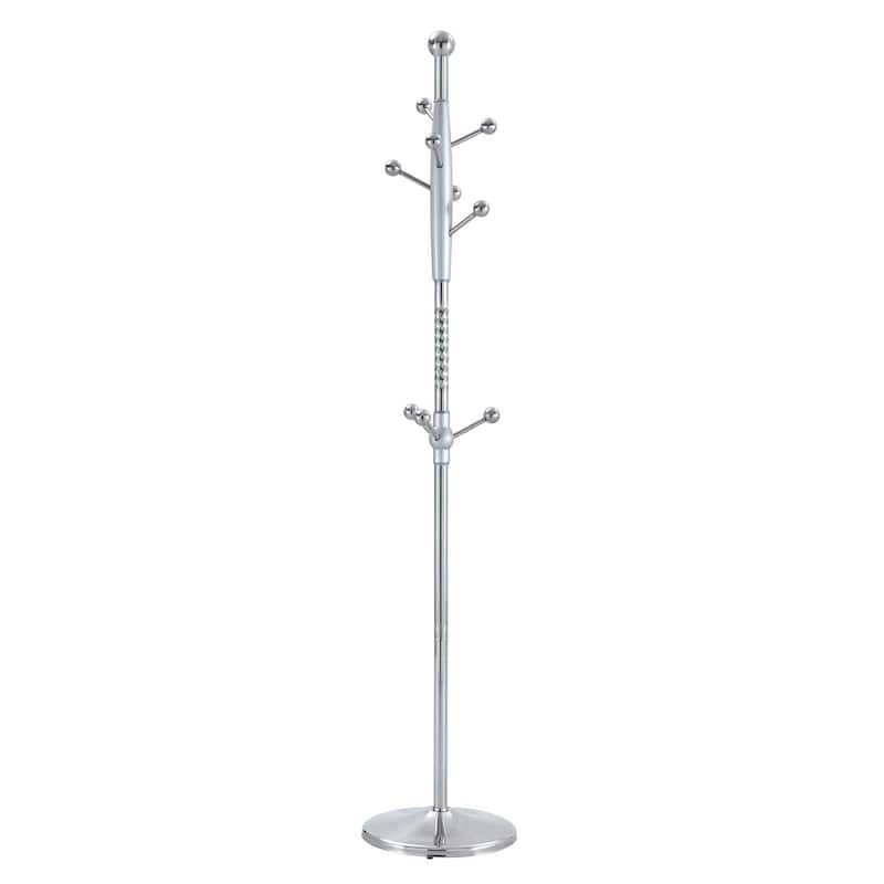 Main Stainless Steel Spray Painted Hanger Coat Rack, Solid Wood Reinforcement At The Bracket, With Detachable Bracket