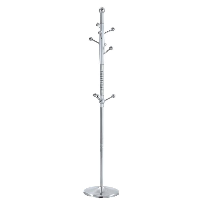 Modern Stainless Steel Coat Rack Painted Coat Rack with Detachable Support and Heightened Design