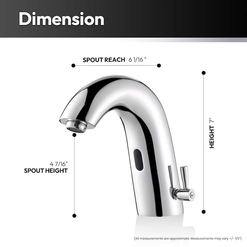 Jumilla Automatic Sensor Touchless Single-Hole Bathroom Faucet
