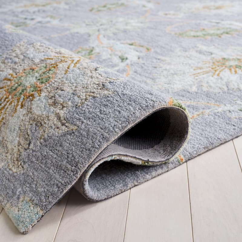 SAFAVIEH Handmade Jardin Gebkea Floral Wool Rug