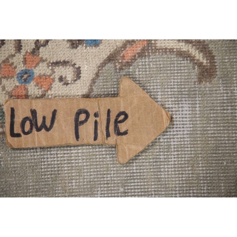 Hand Knotted Oriental 100% Wool Carpet Traditional Medallion Greys & Charcoal Tabriz Area Rug - 10' 9'' X 7' 2''