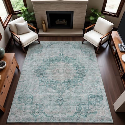 Premium Washable Super Soft Vintage Traditional Mayfield Rug