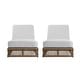 preview thumbnail 9 of 112, Patio Recline Chairs Adjustable Chaise Lounge with Cushions (Set of 2)