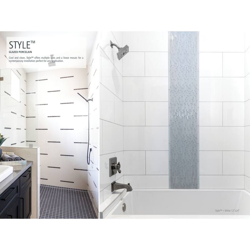 Emser Tile Ambiance Mat - 1" x 6" Cove Base Corner Floor and Wall Tile