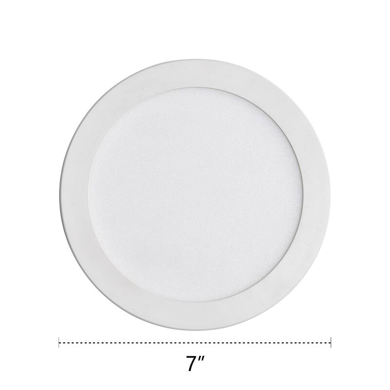 White Round Flat 3000K 4000K 5000K Integrated LED Flush Mount Ceiling Light Disk Light for Hallway Living Room