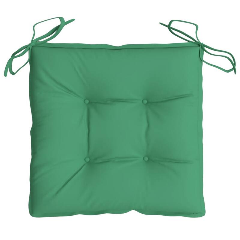 Zia Outdoor Cushion for Chair Set of 4, Non-Slip Ropes, Green Fabric