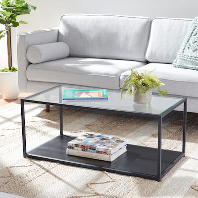 SAFAVIEH Ackley Lower Shelf Living Room Coffee Table - 39.4" W x 19.7" L x 16.5" H