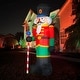 preview thumbnail 4 of 14, Fraser Hill Farm 10-Ft. Tall Traditional Nutcracker, Blow Up Inflatable with Lights and Storage Bag