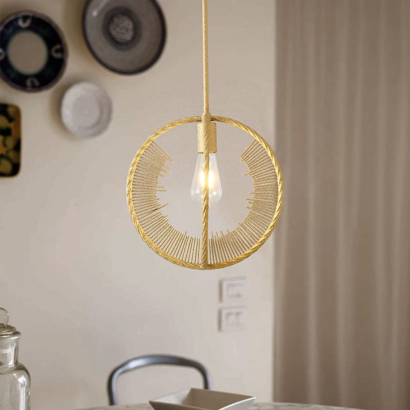 1 - Light Unique/Statement Pendant - Brushed Brass - Brushed Brass