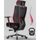 preview thumbnail 1 of 7, CabeVibe High Back Mesh Computer Office Chair Desk Chair with Swivel Rolling Black