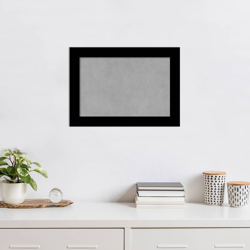 Amanti Art Basic Black Narrow Framed Magnetic Board