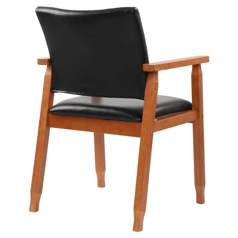 Walnut Upholstered Dining Chairs Solid Wood Arm Chair