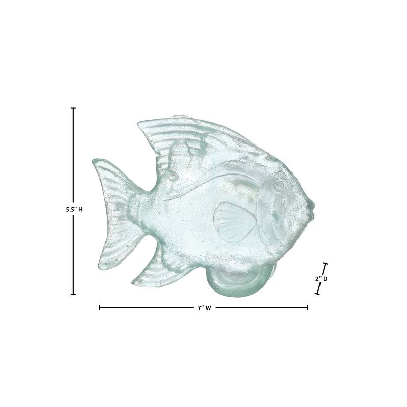 7" Clear Resin Tropical Fish