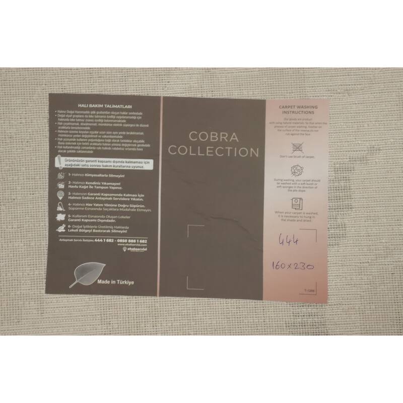 Machine Made Oriental Polyester Carpet Modern Abstract Greys & Charcoal Modern Area Rug - 7' 5'' X 5' 2''