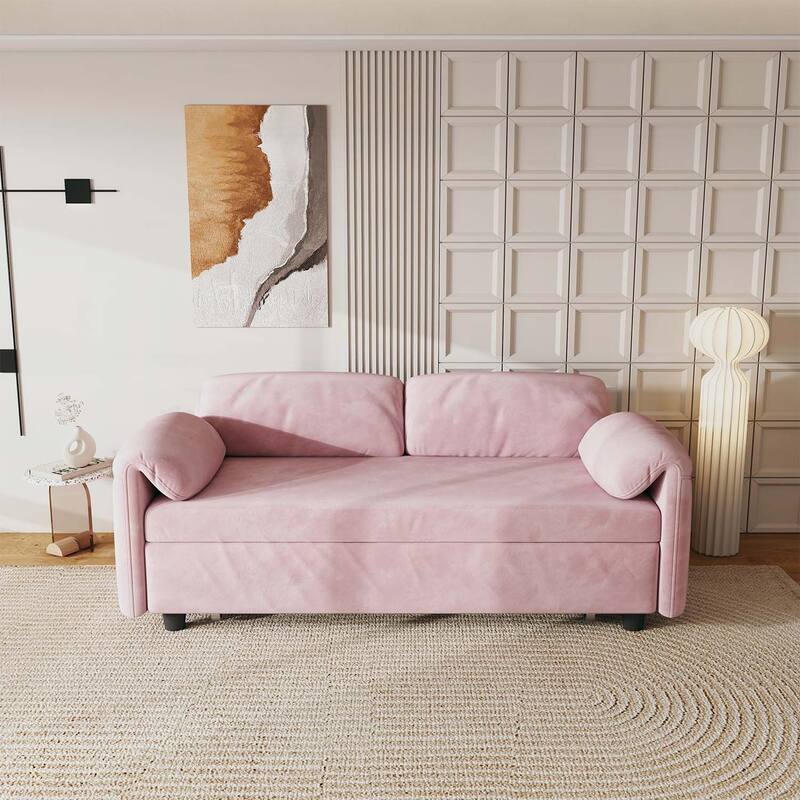 Sofa Centric Design: 54-Inch Sofa Bed with Dual Purpose - A Stylish Retractable Bed for Your Living Room