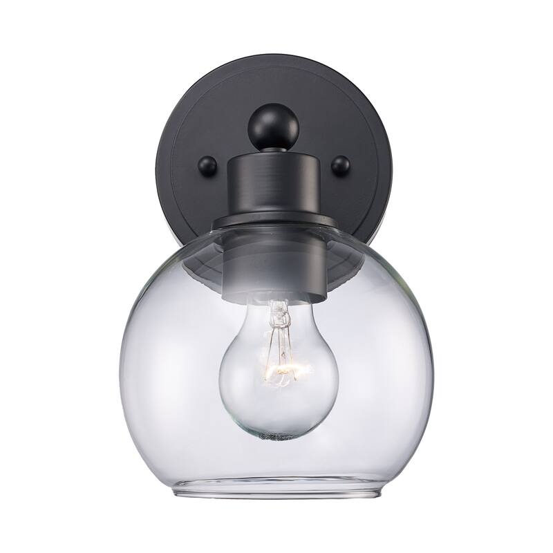 Trans Globe Lighting 22221 Polverini 10" Tall Wall Sconce - Black