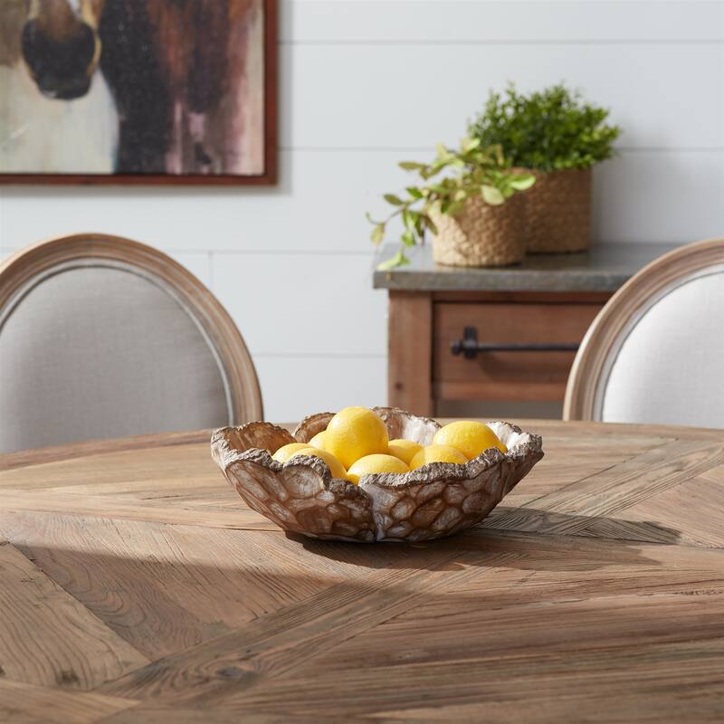Decorative Flower Bowl - 12.75 x 13 x 3