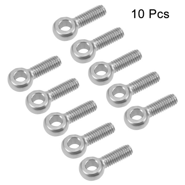 uxcell® M6 x 20mm Machinery Shoulder Swing Lifting Eye Bolt 304 Stainless Steel Metric Thread 5pcs