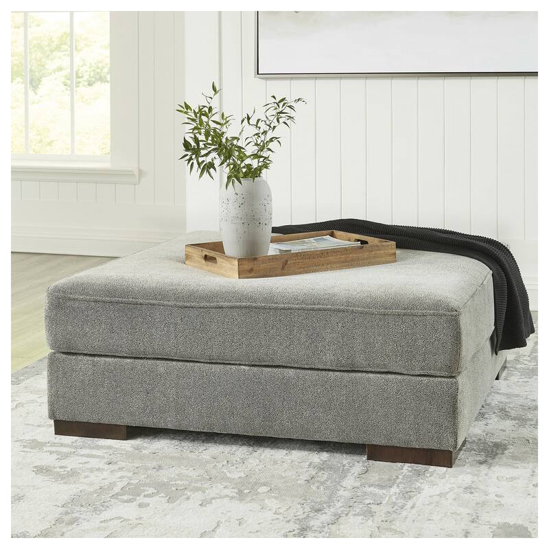 Bayless Oversized Accent Ottoman - 52"W x 52"D x 21"H - Smoke