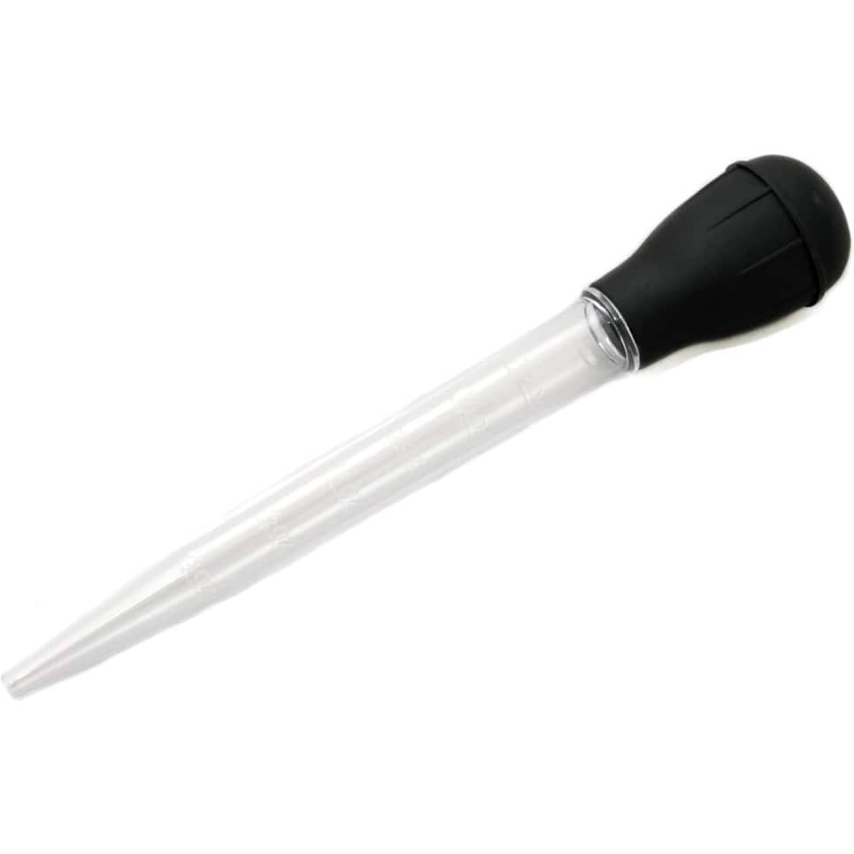 Chef Craft 11.5" Long Classic Heat Resistant Turkey Baster with Clear Tube & Easy Read Measurements