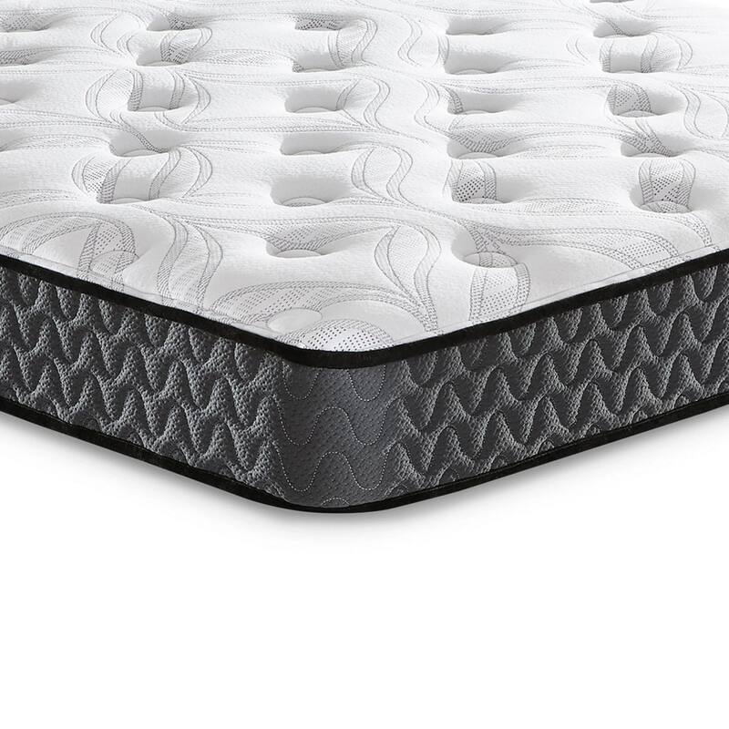 Beny King Mattress, Bonnell Hybrid Coil, Foam, Firm Comfort 8 Inch