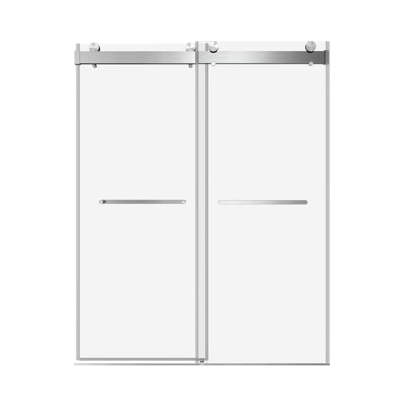 48/60/72 inch Double Sliding Frameless Shower Door