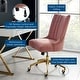 preview thumbnail 45 of 52, Empower Channel Tufted Performance Velvet Office Chair in Gold Teal