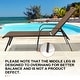 preview thumbnail 46 of 62, Set of 4 Lounge Chairs Outdoor Chaise Lounge with Arms and Adjustable Back