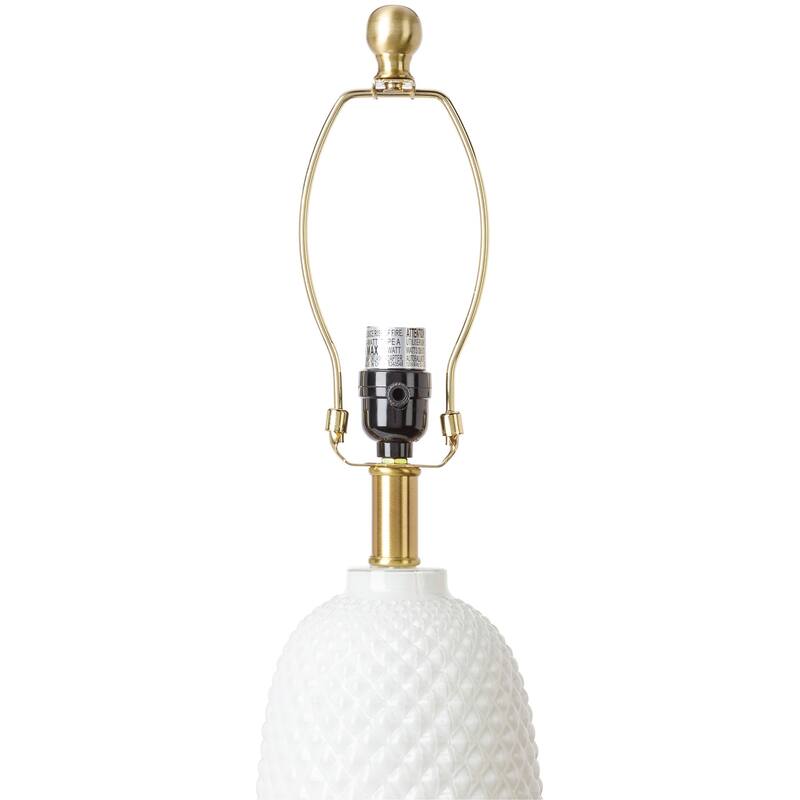 Edger Painted Glass Textured Table Lamp - 26"H x 14"W x 14"D
