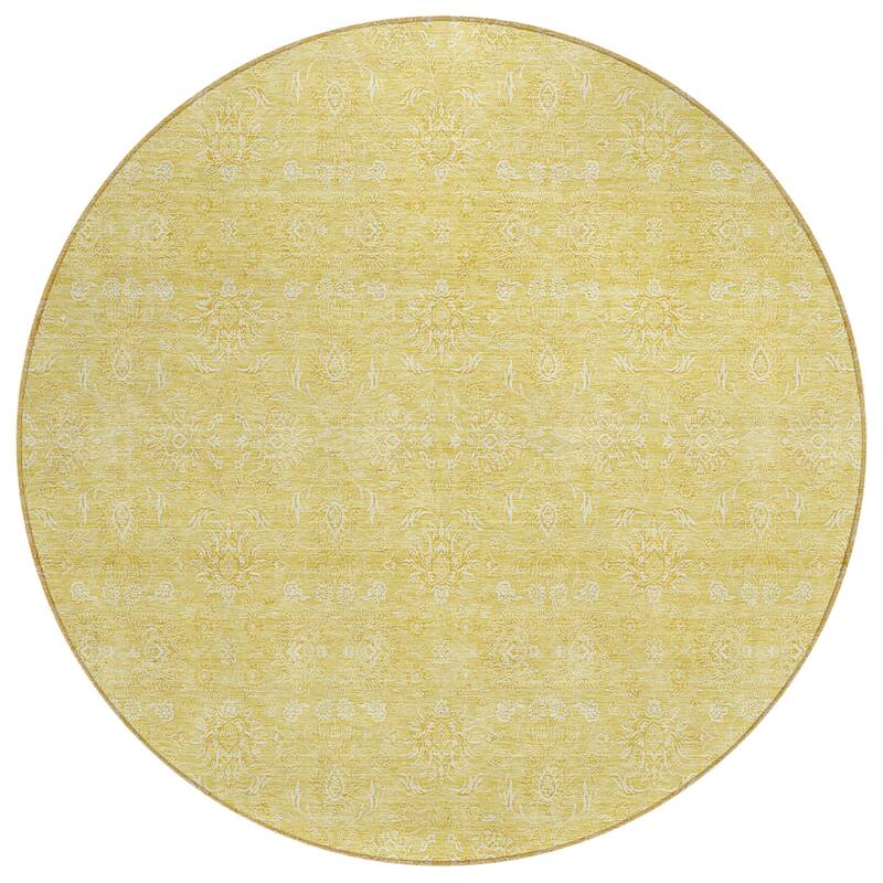 Machine Washable Indoor/ Outdoor Chantille Traditional Floral Rug